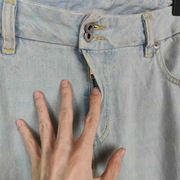 Vintage Y2K Diesel Boot Cut Jeans Men 36 Light Wash Kendrick Lamar Made in Italy - Picture 3 of 11